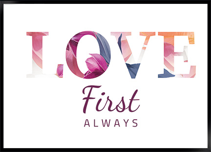 Plakat - Love first
