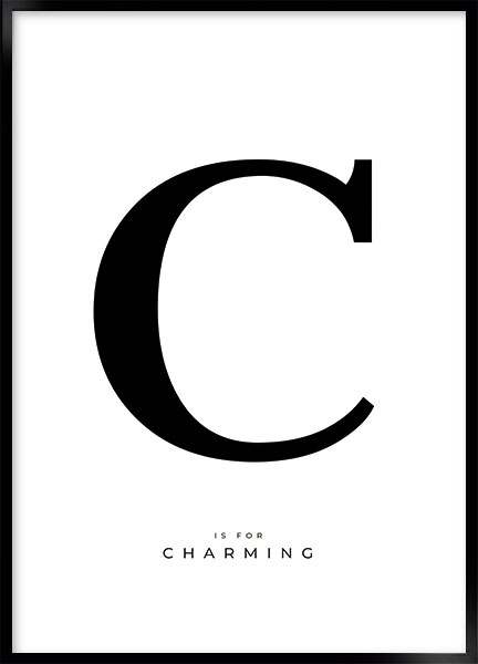 Plakat - Letter C