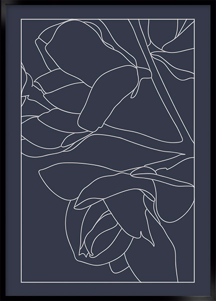Plakat - Framedflower