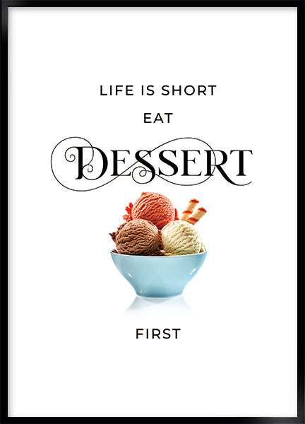 Plakat - Dessert life