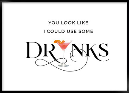 Plakat - Drinks looks