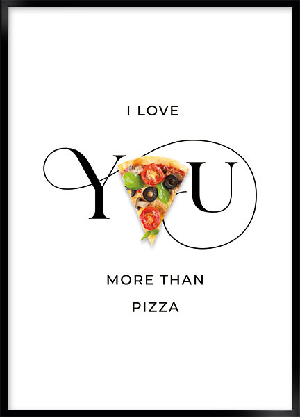 Plakat - Pizza love
