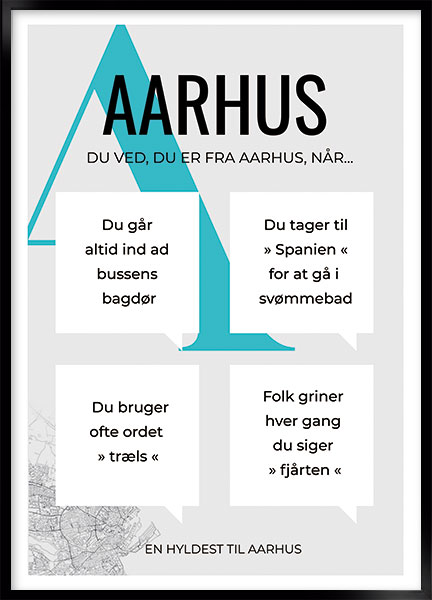 Plakat - Du er fra Aarhus