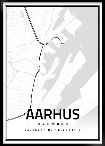Plakat - Kort Aarhus no2