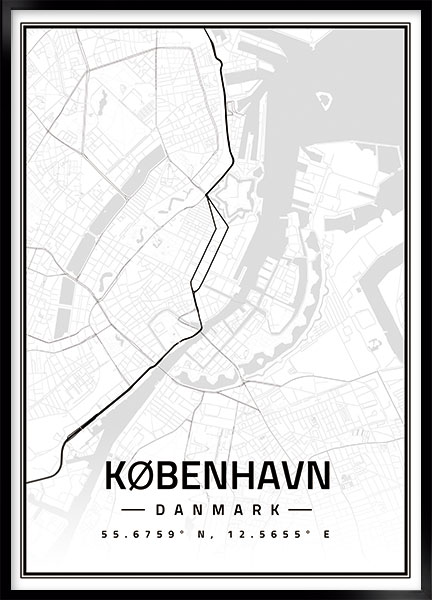 Plakat - Kort København no2