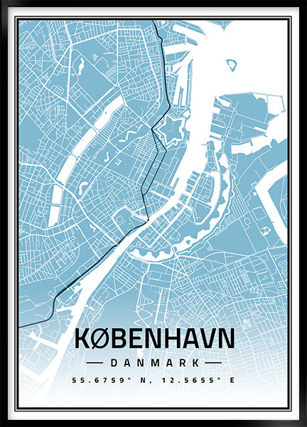 Plakat - Kort København no3