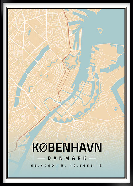 Plakat - Kort København no4