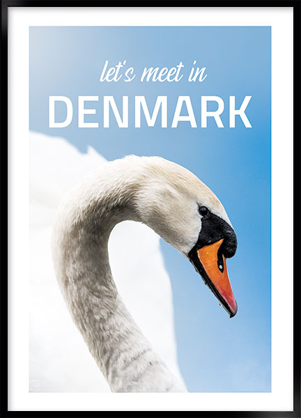 Plakat - Lets meet in Denmark