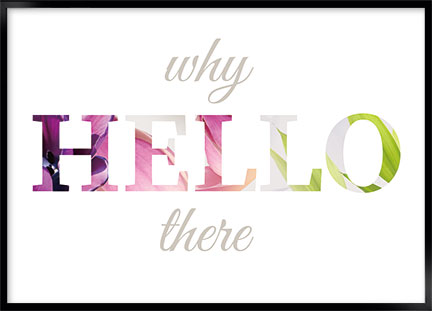 Plakat - Hello there