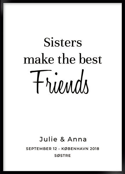 Plakat - Sister friend