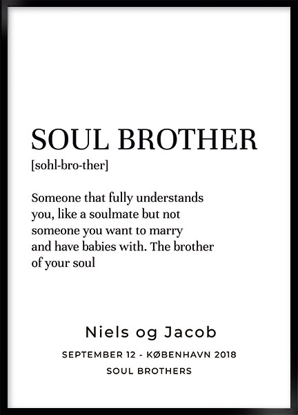 Plakat - Soul brother