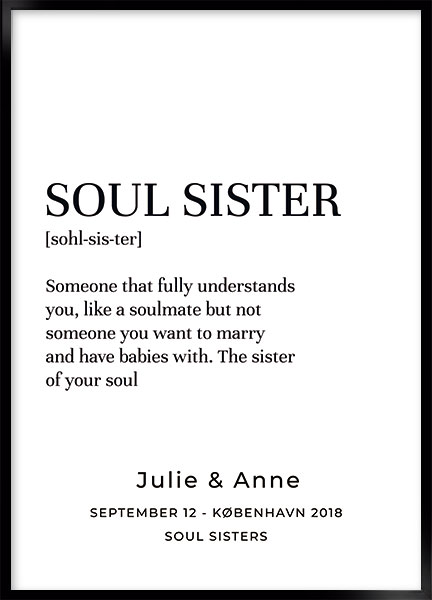 Plakat - Soul sister