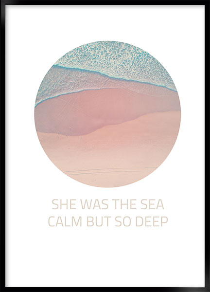 Plakat - She was the sea