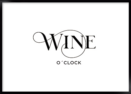 Plakat - Wine o clock