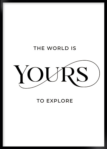 Plakat - Your world