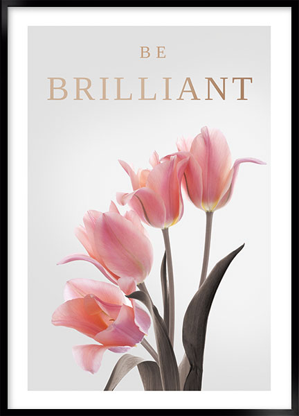 Plakat - Be brilliant