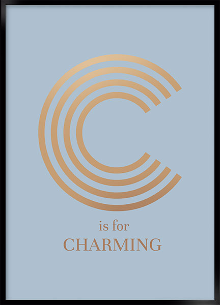 Plakat - C is for charming