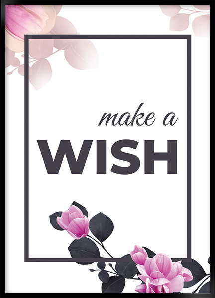 Plakat - Make a wish